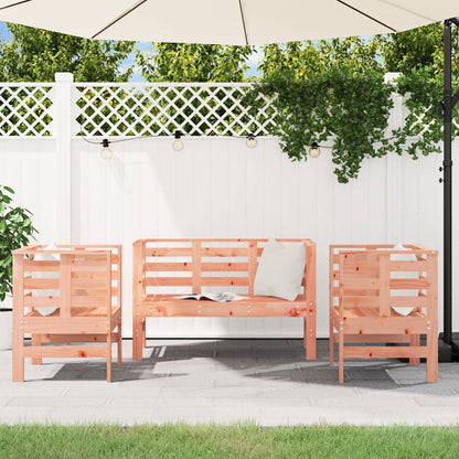 Salon de jardin 3 pcs bois massif douglas