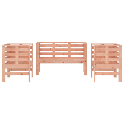 Salon de jardin 3 pcs bois massif douglas