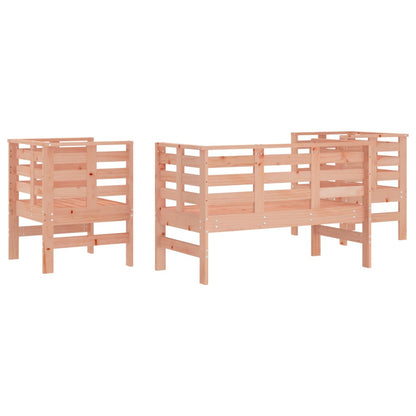 Salon de jardin 3 pcs bois massif douglas