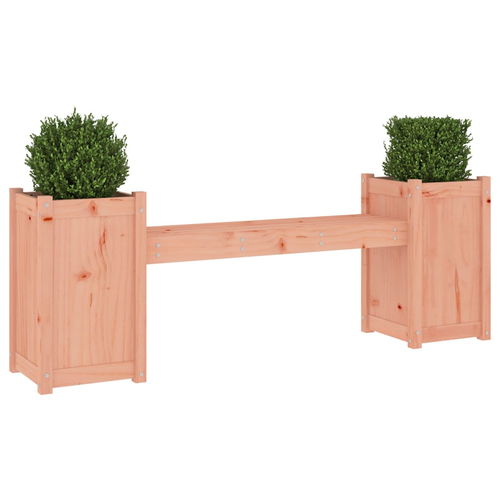 Banc avec jardinières 180x36x63 cm bois massif de douglas