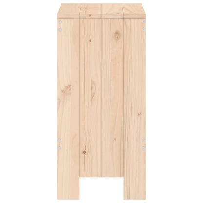 Tabourets de bar lot de 2 40x36x75 cm bois massif de pin