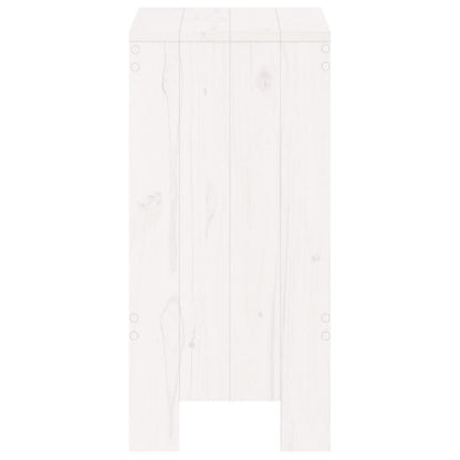 Tabourets de bar lot de 2 blanc 40x36x75 cm bois massif de pin