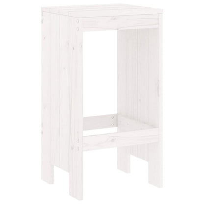 Tabourets de bar lot de 2 blanc 40x36x75 cm bois massif de pin