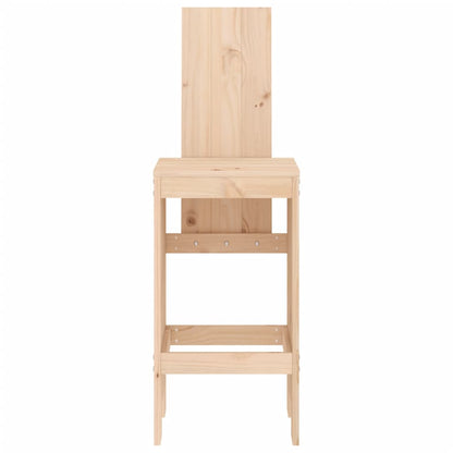 Tabourets de bar lot de 2 40x42x120 cm bois massif de pin