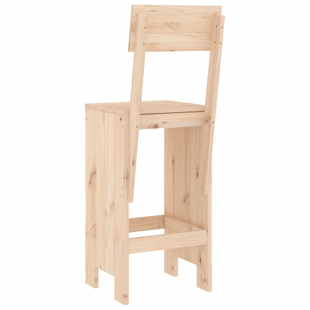 Tabourets de bar lot de 2 40x48,5x115,5 cm bois massif de pin