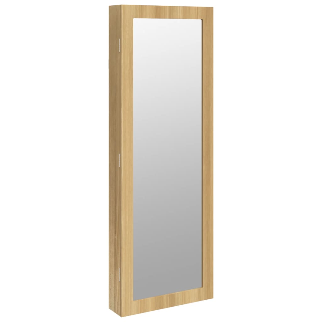 Armoire à bijoux avec miroir murale 37,5x10x106 cm