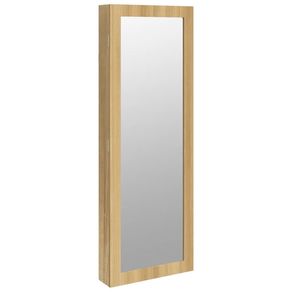 Armoire à bijoux avec miroir murale 37,5x10x106 cm