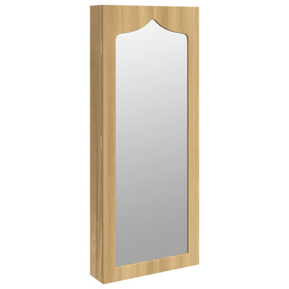 Armoire à bijoux avec miroir murale 37,5x10x90 cm