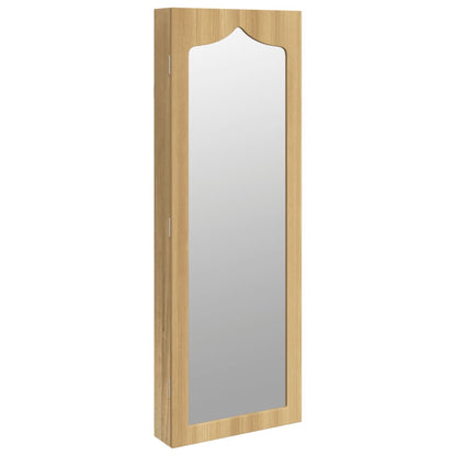 Armoire à bijoux avec miroir murale 37,5x10x106 cm