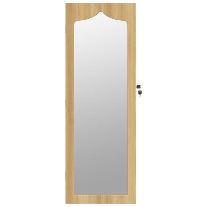 Armoire à bijoux avec miroir murale 37,5x10x106 cm