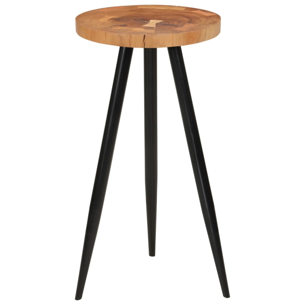 Table de bar en rondins Ø53x105 cm bois d'acacia solide