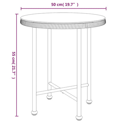 Ensemble à manger de jardin 3 pcs Résine tressée