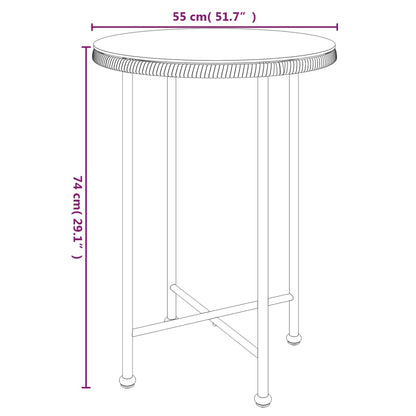 Ensemble à manger de jardin 5 pcs Noir Résine tressée