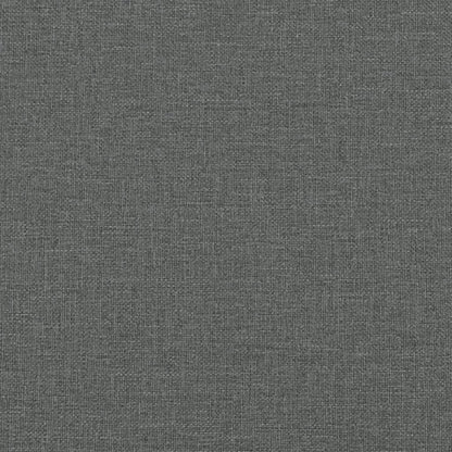 Canapé-lit en forme de L gris foncé 255x140x70 cm tissu