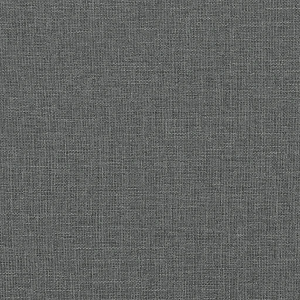 Canapé-lit en forme de L gris foncé 279x140x70 cm tissu