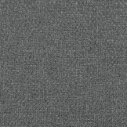 Canapé-lit en forme de L gris foncé 260x140x70 cm tissu