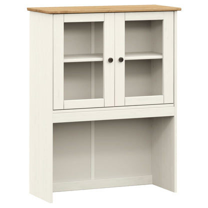 Dessus de commode VIGO blanc 78x30x100 cm bois massif de pin