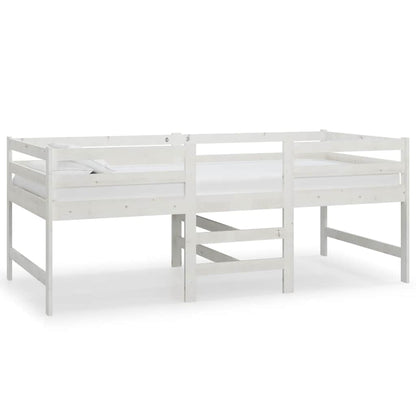 Cadre de lit sans matelas blanc 90x200 cm bois de pin massif