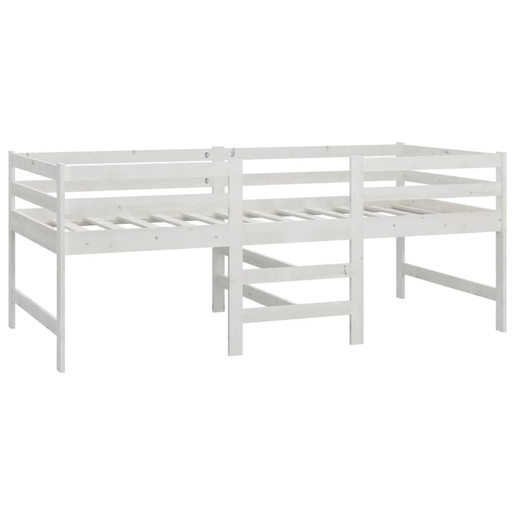 Cadre de lit sans matelas blanc 90x200 cm bois de pin massif