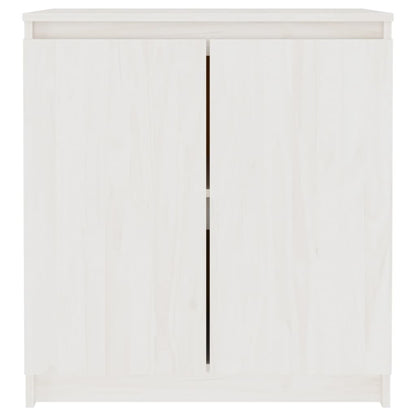 Armoire latérale blanc 60x36x65 cm bois de pin massif