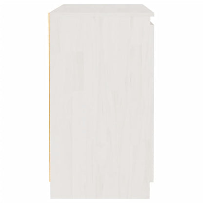 Armoire latérale blanc 60x36x65 cm bois de pin massif