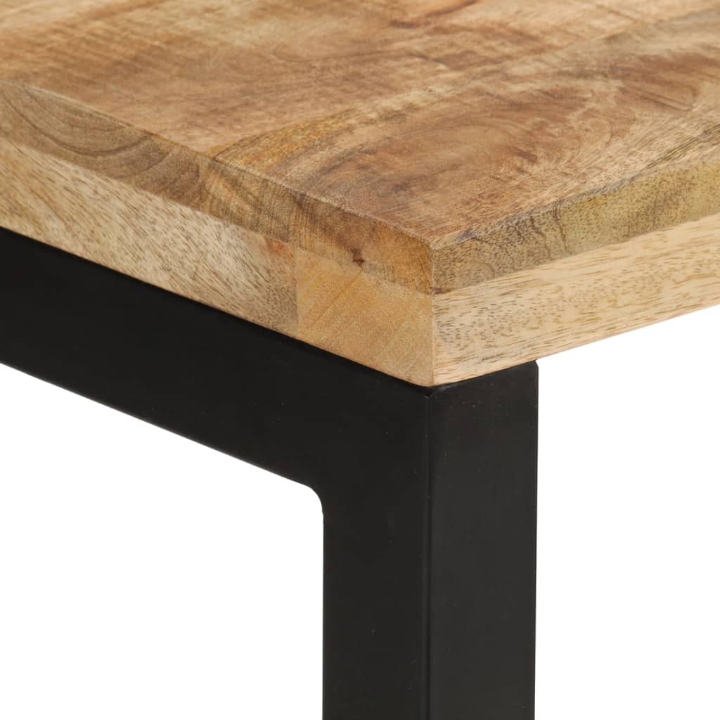 Table console 110x35x76 cm bois de manguier massif brut