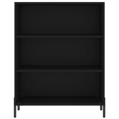 Armoire à étagères noir 69,5x32,5x90 cm bois d'ingénierie