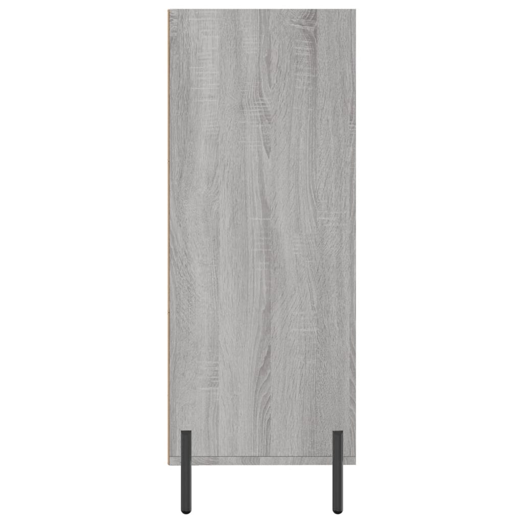 Armoire à étagères sonoma gris 69,5x32,5x90cm bois d'ingénierie