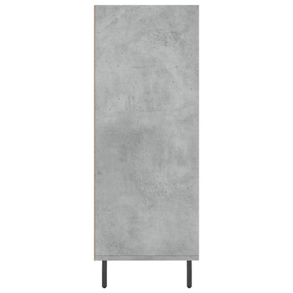 Armoire à étagères gris béton 69,5x32,5x90 cm bois d'ingénierie