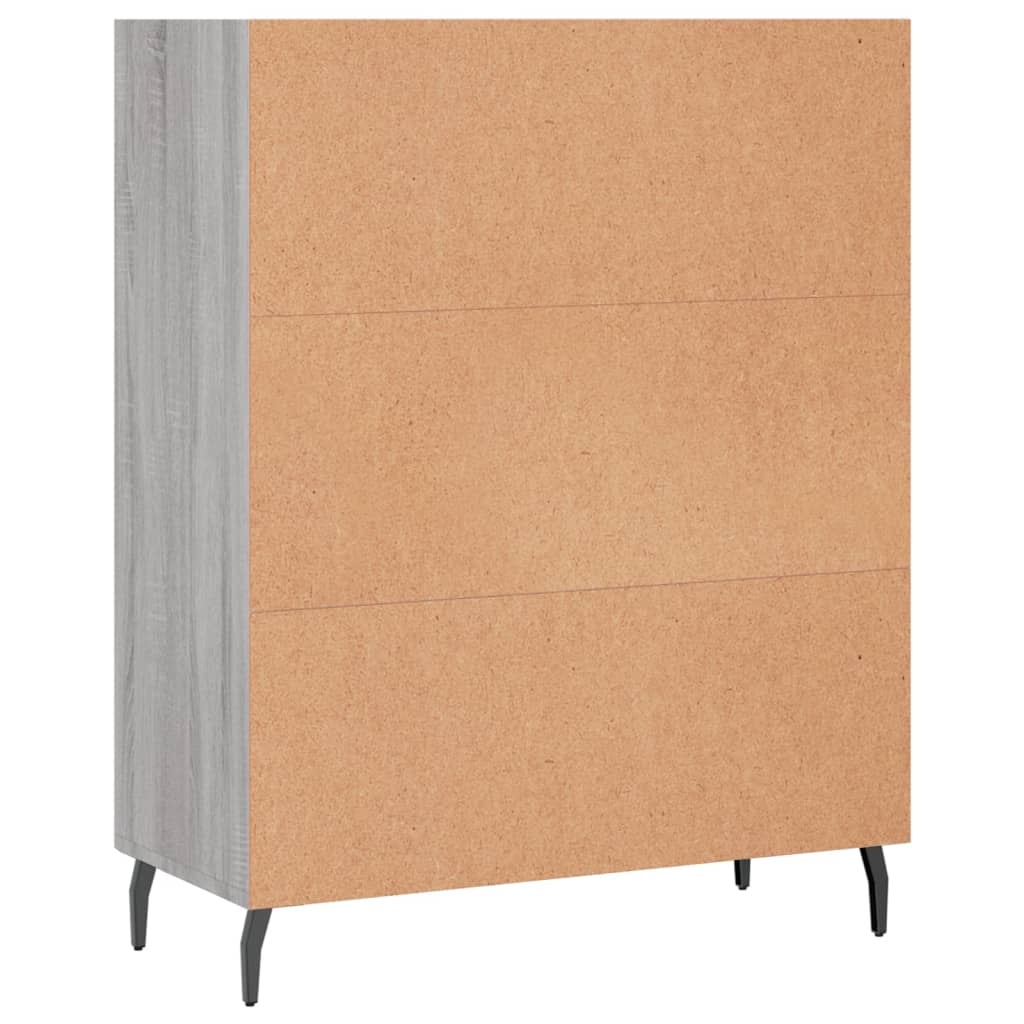 Armoire à étagères sonoma gris 69,5x32,5x90cm bois d'ingénierie