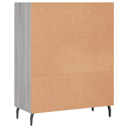 Armoire à étagères sonoma gris 69,5x32,5x90cm bois d'ingénierie