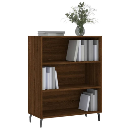 Armoire à étagères chêne marron 69,5x32,5x90 cm bois ingénierie