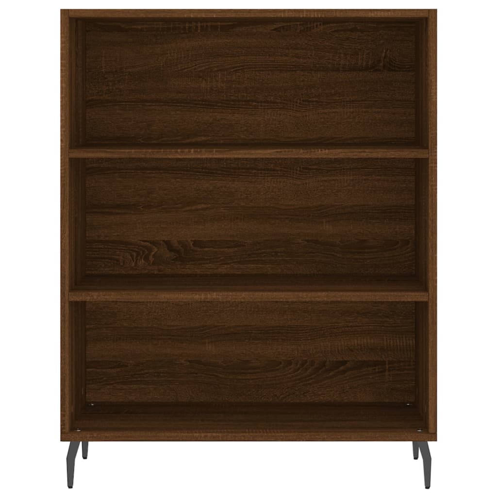 Armoire à étagères chêne marron 69,5x32,5x90 cm bois ingénierie