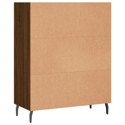 Armoire à étagères chêne marron 69,5x32,5x90 cm bois ingénierie