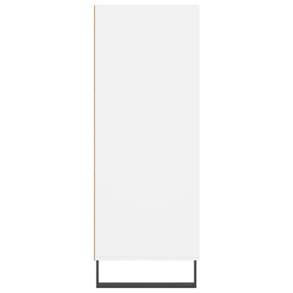 Armoire à étagères blanc 69,5x32,5x90 cm bois d'ingénierie