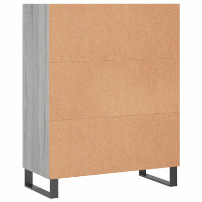 Armoire à étagères sonoma gris 69,5x32,5x90cm bois d'ingénierie