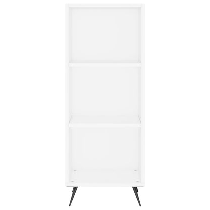 Armoire à étagères blanc 34,5x32,5x90 cm bois d'ingénierie