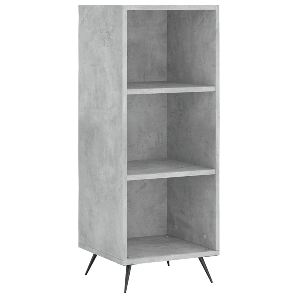 Armoire à étagères gris béton 34,5x32,5x90 cm bois d'ingénierie