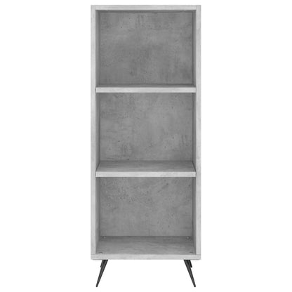 Armoire à étagères gris béton 34,5x32,5x90 cm bois d'ingénierie