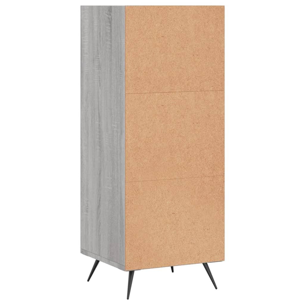 Armoire à étagères sonoma gris 34,5x32,5x90cm bois d'ingénierie