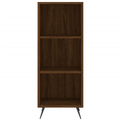 Armoire à étagères chêne marron 34,5x32,5x90 cm bois ingénierie