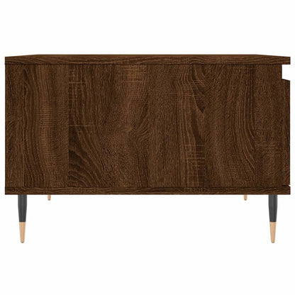 Table basse chêne marron 55x55x36,5 cm bois d'ingénierie