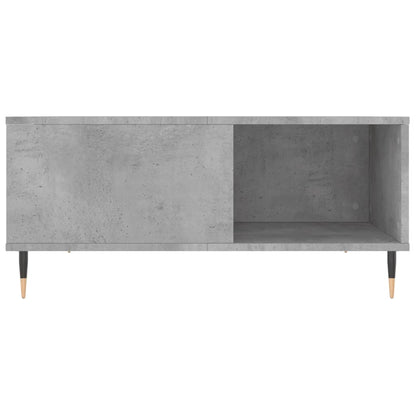 Table basse gris béton 80x80x36,5 cm bois d'ingénierie