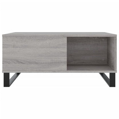 Table basse sonoma gris 80x80x36,5 cm bois d'ingénierie