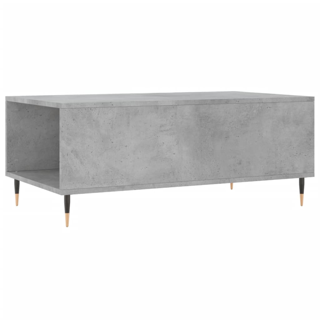 Table basse Gris béton 90x50x36,5 cm Bois d'ingénierie