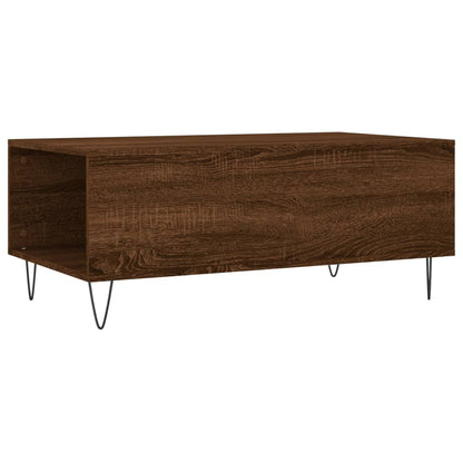 Table basse Chêne marron 90x50x36,5 cm Bois d'ingénierie