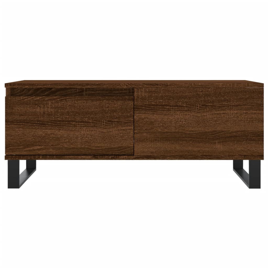 Table basse Chêne marron 90x50x36,5 cm Bois d'ingénierie