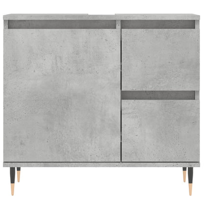 Armoire de salle de bain gris béton 65x33x60 cm