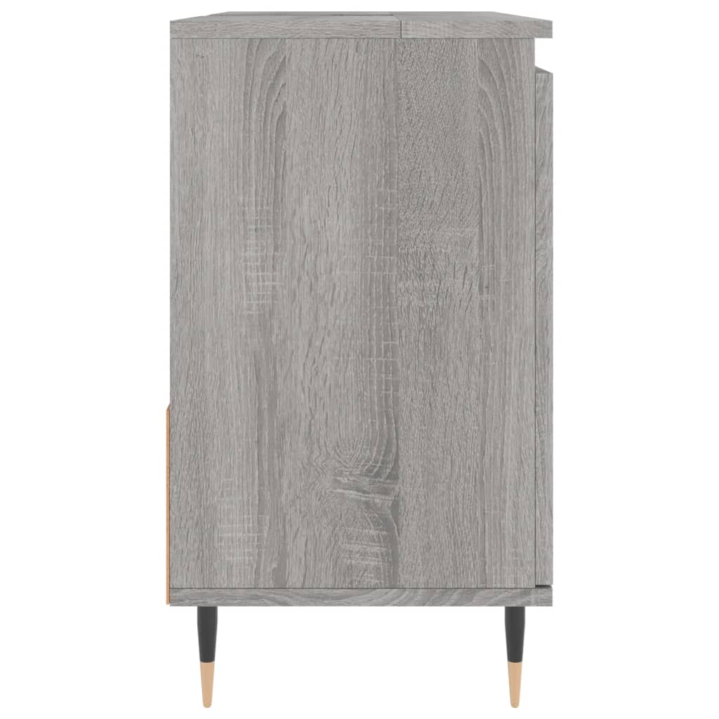 Armoire de bain sonoma gris 65x33x60 cm bois d'ingénierie