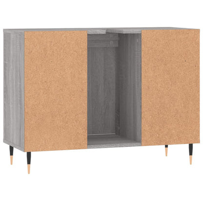 Armoire salle de bain sonoma gris 80x33x60 cm bois d'ingénierie